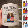 Back View Best Friends Sketch Bridge Landscape Personalized Mug