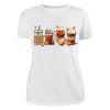 Fall Season Pumpkin Spice Coffee Latte Thanksgiving Shirt