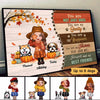 Fall Season Doll Dog Mom Colorful Personalized Horizontal Poster