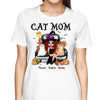 Doll Cat Mom Witch Sitting On Halloween Truck Personalized Shirt