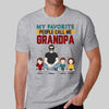 Old Man Sitting With Kids Favorite People Call Me Grandpa Personalized Shirt