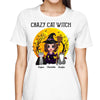 Crazy Cat Witch Halloween Moon Personalized Shirt