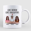 Like Father Like Daughter Real Man Personalized Mug