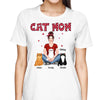 Polka Dot Pretty Cat Mom Personalized Shirt