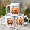 Doll Best Friends Besties Sitting Fall Season Personalized Mug (15oz)