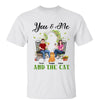 Couple And Cats Flower Gate Personalized Shirt