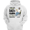 Rock Both Title Dad & Grandpa Personalized Hoodie Sweatshirt