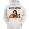 Fall Season Cat Mom Coffee Girl Fluffy Cats Personalized Shirt