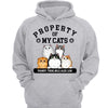 Property Of Cats Father‘s Day Gift Personalized Hoodie Sweatshirt