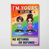 LGBT Couple I‘m Yours Personalized Vertical Poster