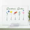 Family Watercolor Flowers Personalized Acrylic Plaque