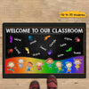 Classroom Handprints Footprints Stick Kids Personalized Doormat