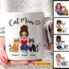 Cat Mom Doll Sitting Personalized Mug