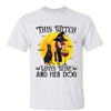 This Witch Loves Wine And Her Dogs Personalized Shirt