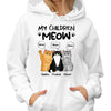 My Children Meow Fluffy Cats Personalized Shirt