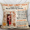 Couple The Day I Met You Fall Season Personalized Pillow (Insert Included)