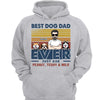 Best Dog Dad Ever Man & Dog Personalized Hoodie Sweatshirt