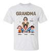 Leopard Pattern Grandma Pretty Woman Sitting Personalized Shirt