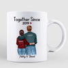 Couple Together Since Back View Anniversary Gift Personalized Mug