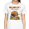 Fall Season Pumpkins Wagon Grandma Mom Little Pumpkins Personalized Shirt