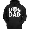 Dog Dad Dog Mom Dog Head Outline Simple Personalized Shirt