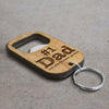 #1 Dad Father‘s Day Gift For Dad Wooden Bottle Opener Keychain