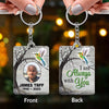 Hummingbird Always With You Blossom Tree Memorial Custom Photo Personalized Acrylic Keychain