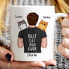 Man Carrying Cats Best Cat Dad Ever Father‘s Day Gift Personalized Mug