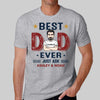 Best Dad Ever Retro Gift for Dad Personalized Shirt