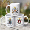 Real Man Sitting & Fluffy Cat Bond Can‘t Be Broken Personalized Mug