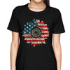 Sunflower Fourth Of July America Flag Independence Day July 4th Shirt