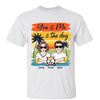 Retro Summer Couple You Me And The Dogs Personalized Shirt