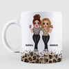 The She To My Nanigans Leopard Besties Personalized Mug