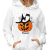 Fluffy Cats On Pumpkin Fall Season Halloween Personalized Sweatshirt