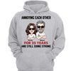 Annoying Each Other Caricature Couple Anniversary Gift Personalized Shirt
