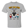 Best Dad Ever Man Sitting With Kids Personalized Shirt