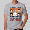 Retro Favorite People Call Me Grandpa Old Man Personalized Shirt