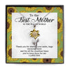 To The Best Mother Sunflower Pendant Necklace