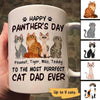 Happy Pawther‘s Day Sitting Cartoon Cats Gift For Cat Dad Personalized Mug