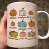 Pumpkin Variety Watercolor Fall Season Pumpkin Spice - Fall Pumpkins - Coffee Lover - Autumn Decor Mug