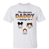 This Awesome Dad Grandpa Retro Pattern Personalized Shirt