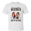 Half Leopard Sassy Women We‘re More Than Besties Personalized Shirt