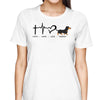 Faith Hope Love Walking Dog Personalized Light Shirt