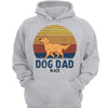 Dog Dad Dog Mom Walking Dog Retro Personalized Hoodie Sweatshirt