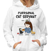 Purrsonal Cat Servant Chibi Funny Cartoon Cats Personalized Shirt