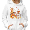 Dogs Sitting On Bicycle Fall Season Personalized Shirt