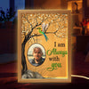 Always With You Blossom Tree Family Memorial Remembrance Gift Photo Personalized Wooden Frame Light Box