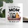 Cats Meow Pawsome Cat Mom Personalized Mug