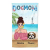 Dog Mom Summer Pattern Personalized Beach Towel