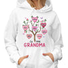 Grandma Heart Tree Grandkids Names Personalized Shirt